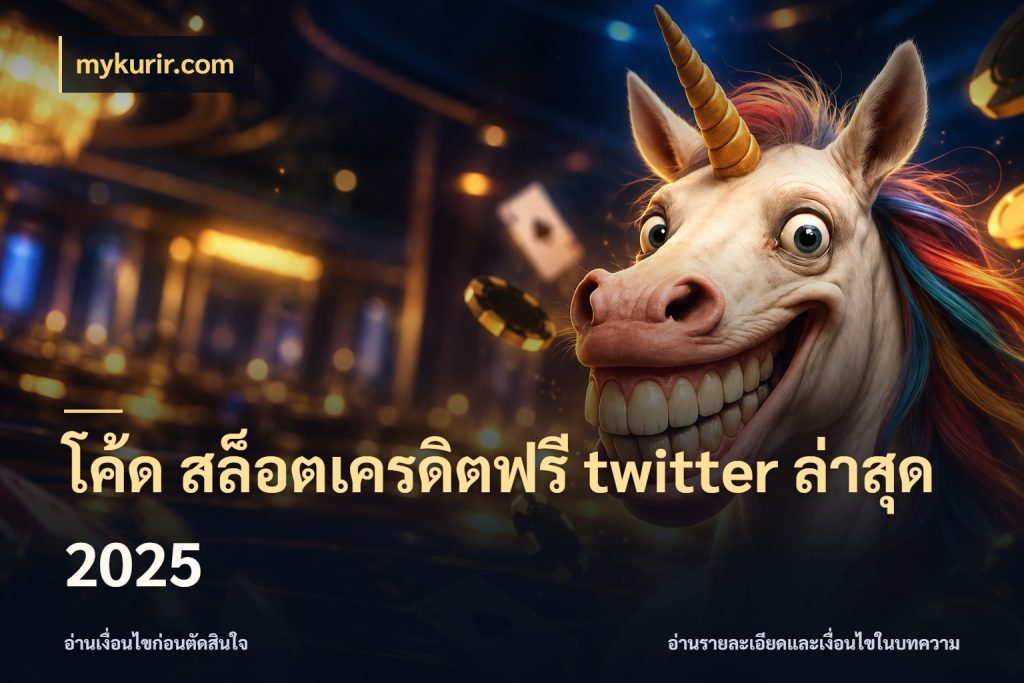 โค้ด สล็อตเครดิตฟรี twitter ล่าสุด 2025 ชนิดเครดิตกับสิทธิ์ที่คุณอยากรู้ สไตล์ mykurir.com