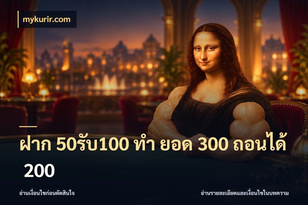 ฝาก 50รับ100 ทํา ยอด 300 ถอนได้ 200 สนุกกับตัวเลือกโปรในสไตล์ของคุณ กับ mykurir.com