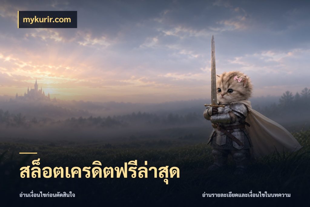 สล็อตเครดิตฟรีล่าสุด เปิดประเด็นเครดิตฟรีสำหรับคนชอบลุ้น ในมุม mykurir.com