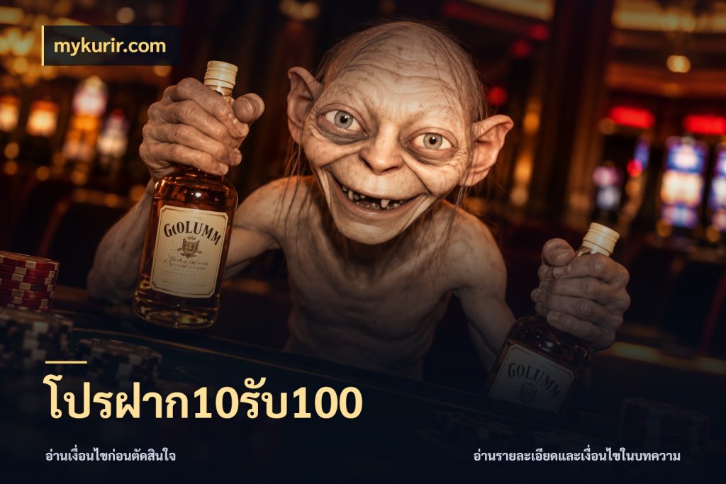 โปรฝาก10รับ100 จับประเด็นยอดรับก่อนเลือกความสนุก ในมุม mykurir.com