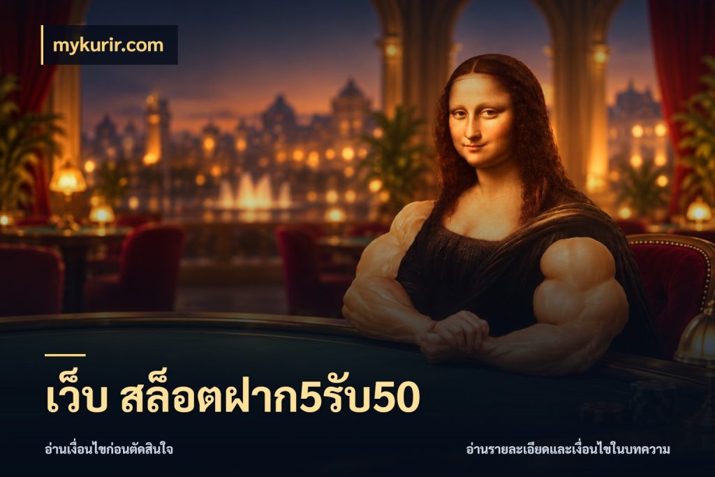 เว็บ สล็อตฝาก5รับ50 ยอดฝากและยอดรับในมุมของคนชอบลุ้น กับ mykurir.com