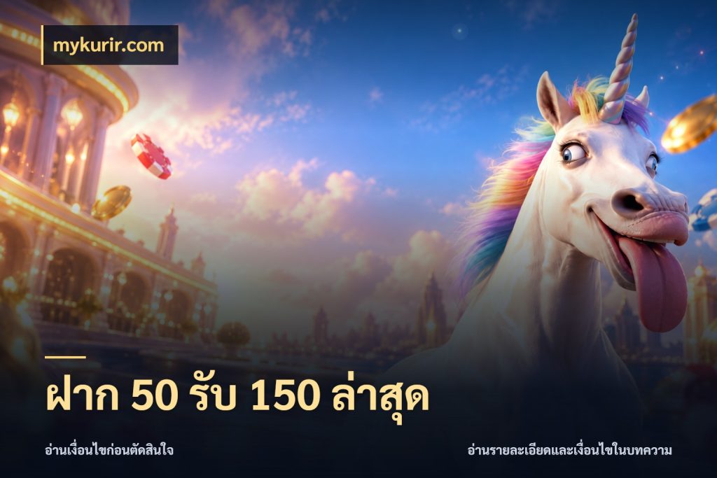 ฝาก 50 รับ 150 ล่าสุด mykurir.com จุดเด่นของเครดิตที่คนชอบเกมอยากรู้