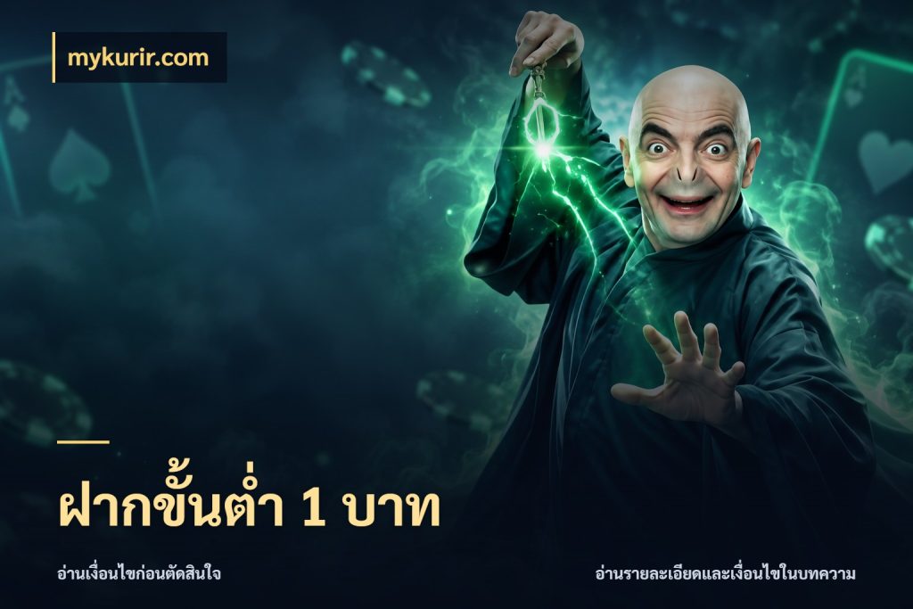 ฝากขั้นต่ำ 1 บาท จัดจังหวะสนุกให้เข้ากับงบที่ตั้งไว้ ในมุม mykurir.com