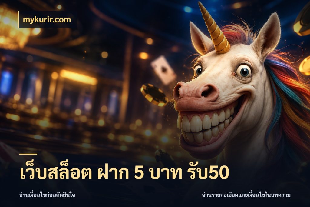 เว็บสล็อต ฝาก 5 บาท รับ50 จับประเด็นยอดรับก่อนเลือกความสนุก ในมุม mykurir.com