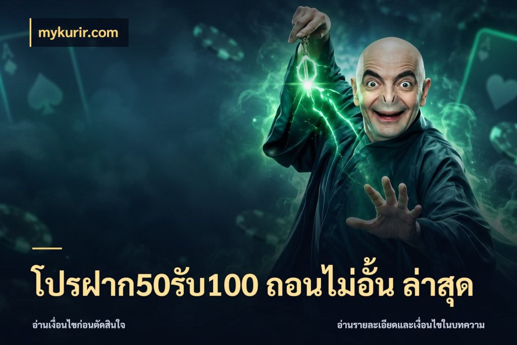 โปรฝาก50รับ100 ถอนไม่อั้น ล่าสุด โปรยอดรับที่สายเกมสนใจ สไตล์ mykurir.com