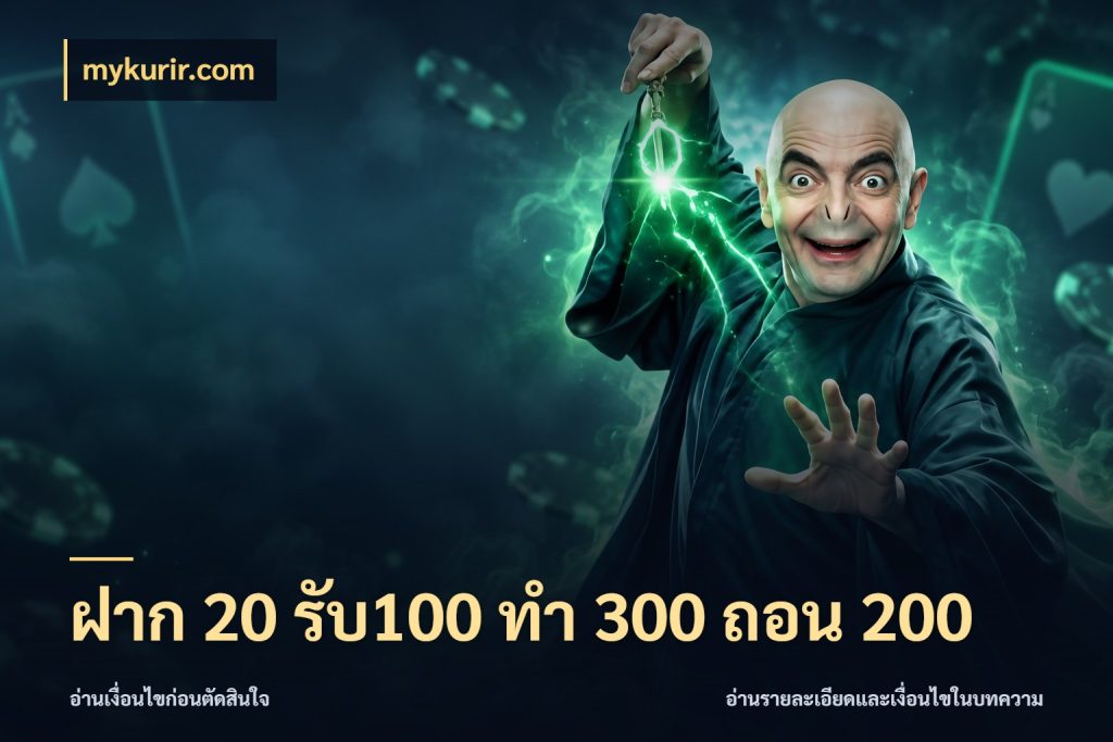 ฝาก 20 รับ100 ทํา 300 ถอน 200 สนุกกับตัวเลือกโปรในสไตล์ของคุณ ในมุม mykurir.com