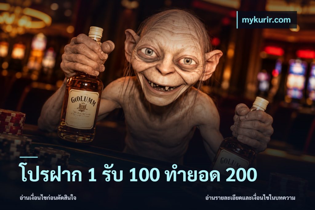โปรฝาก 1 รับ 100 ทำยอด 200