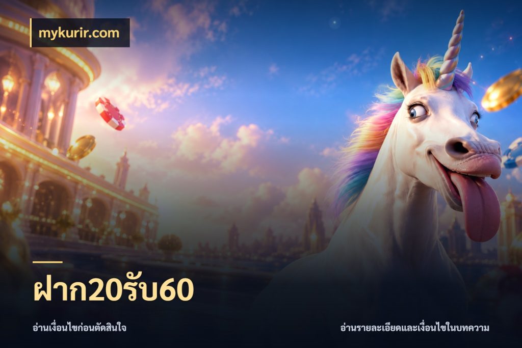 ฝาก20รับ60 โปรยอดรับที่สายเกมสนใจ กับ mykurir.com
