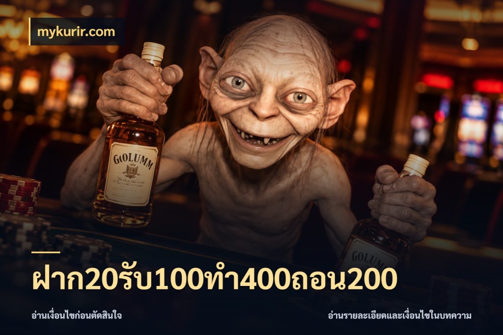 ฝาก20รับ100ทํา400ถอน200 สายโบนัสเลือกจังหวะสนุกได้อย่างไร กับ mykurir.com