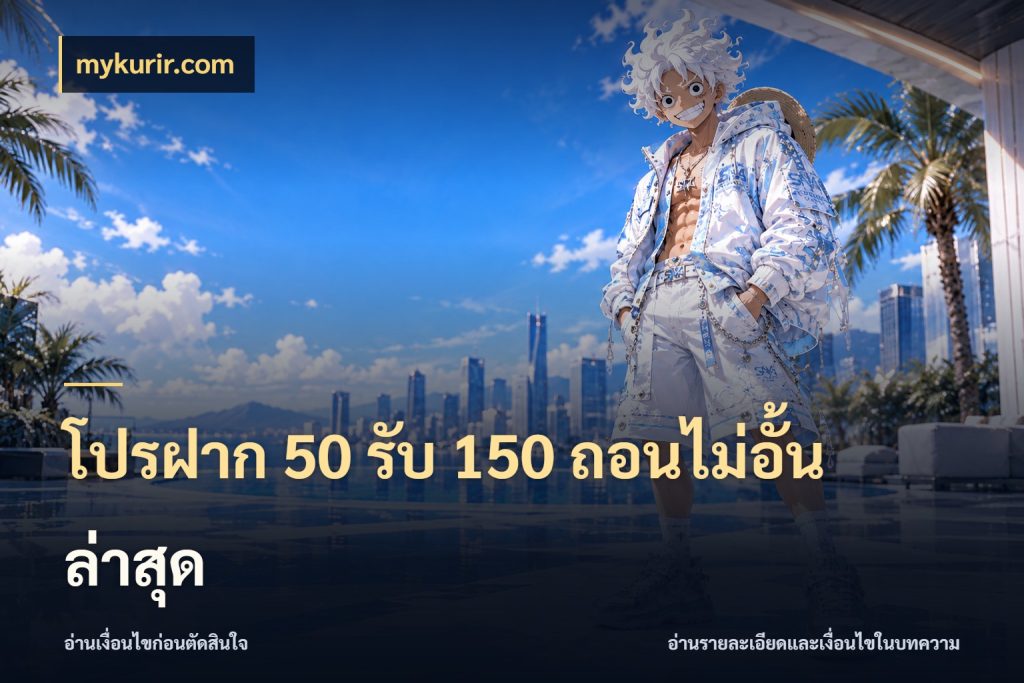 โปรฝาก 50 รับ 150 ถอนไม่อั้น ล่าสุด สายโบนัสเลือกจังหวะสนุกได้อย่างไร ในมุม mykurir.com