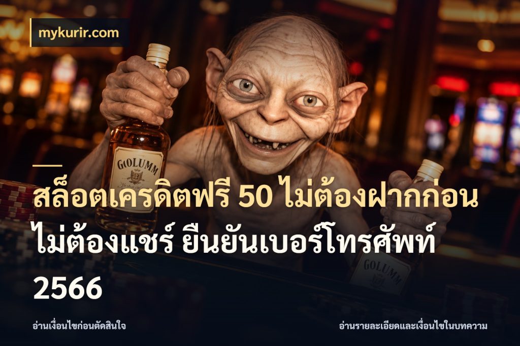 สล็อตเครดิตฟรี 50 ไม่ต้องฝากก่อน ไม่ต้องแชร์ ยืนยันเบอร์โทรศัพท์ 2566 เปิดประเด็นเครดิตฟรีสำหรับคนชอบลุ้น สไตล์ mykurir.com