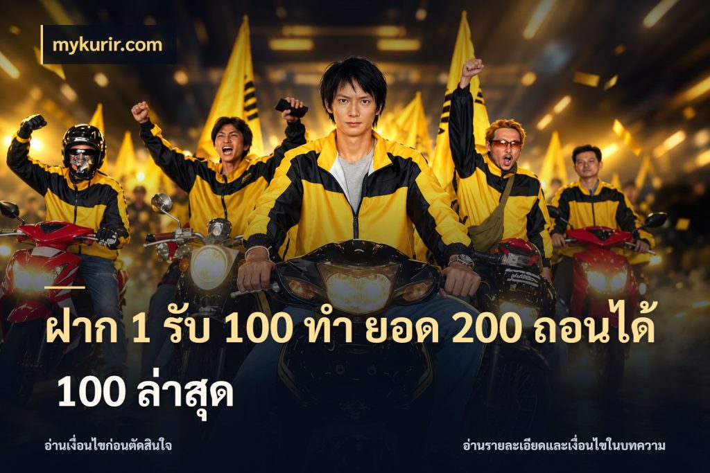 ฝาก 1 รับ 100 ทํา ยอด 200 ถอนได้ 100 ล่าสุด สนุกกับตัวเลือกโปรในสไตล์ของคุณ สไตล์ mykurir.com