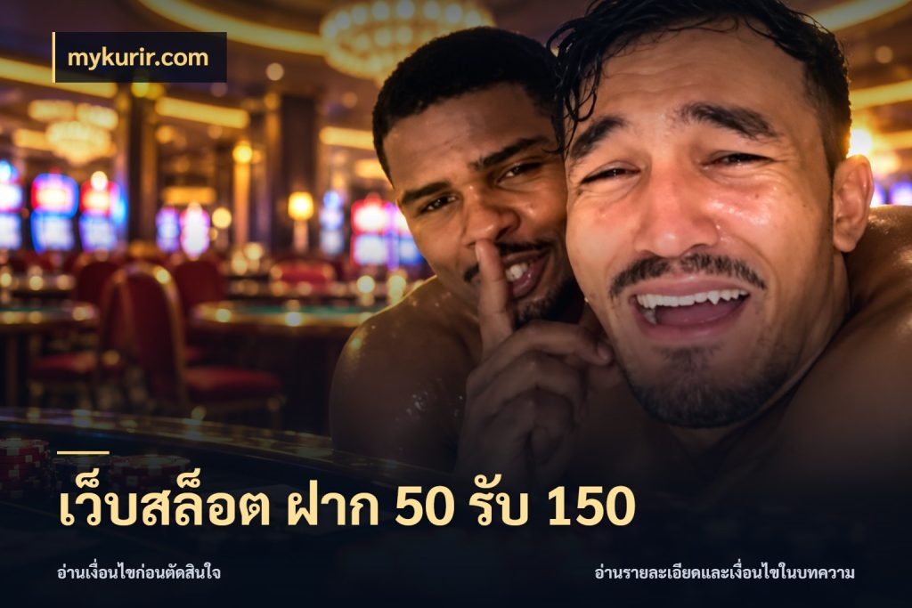 เว็บสล็อต ฝาก 50 รับ 150 mykurir.com โปรยอดรับที่สายเกมสนใจ