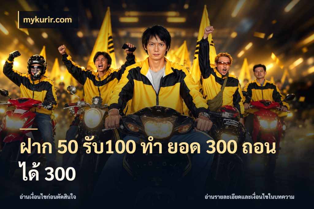 ฝาก 50 รับ100 ทํา ยอด 300 ถอนได้ 300 จับประเด็นยอดรับก่อนเลือกความสนุก กับ mykurir.com