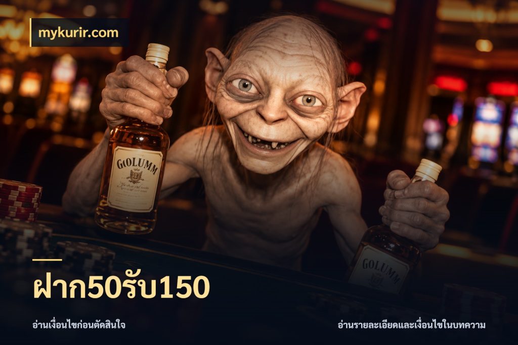 ฝาก50รับ150 สีสันของโปรฝากและยอดรับ ในมุม mykurir.com