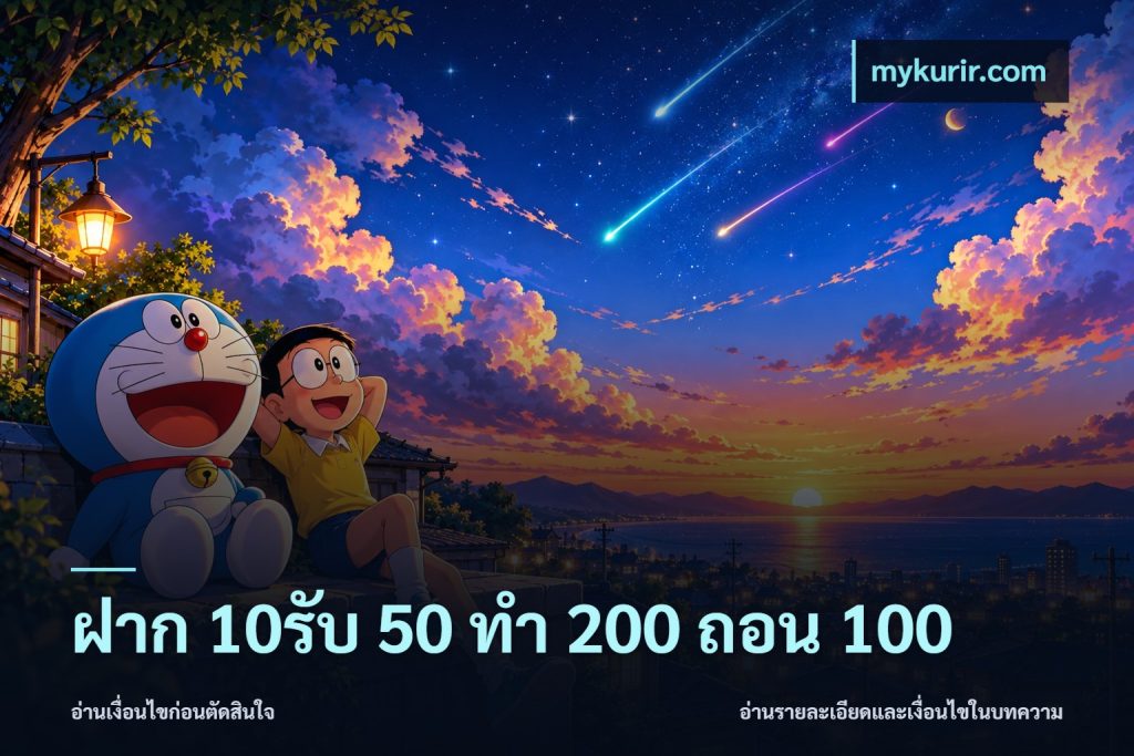 ฝาก 10รับ 50 ทํา 200 ถอน 100