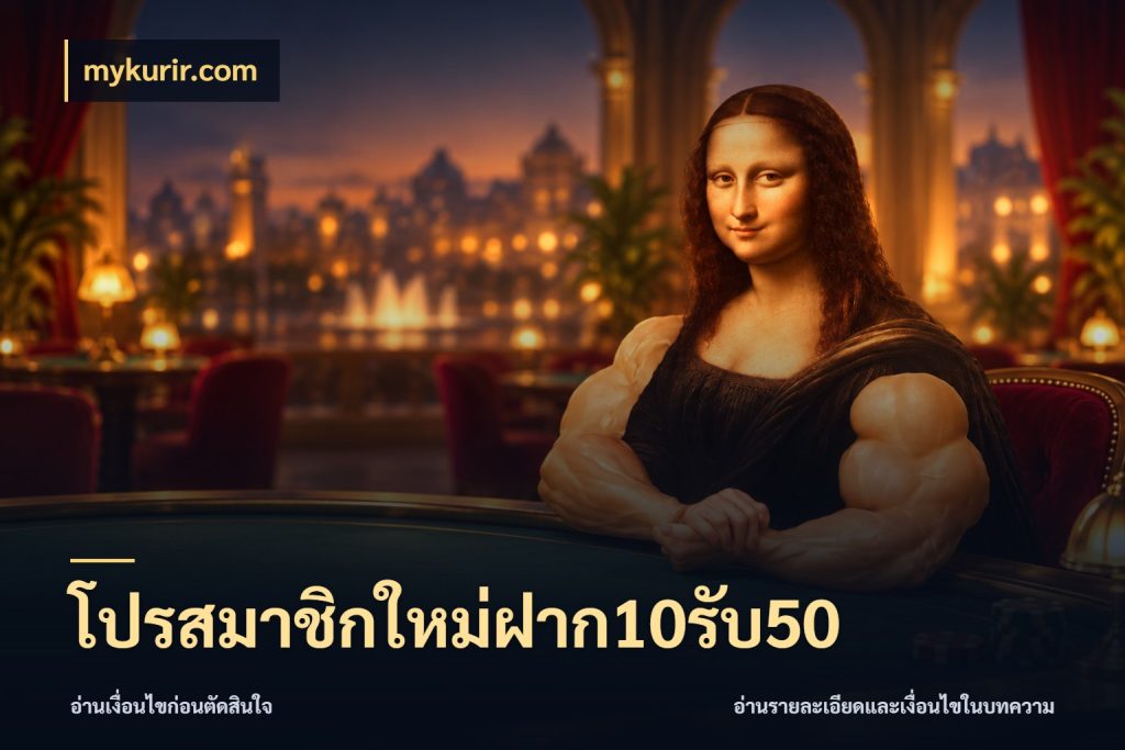 โปรสมาชิกใหม่ฝาก10รับ50 เปิดมุมโปรให้เข้ากับเกมแนวโปรด สไตล์ mykurir.com
