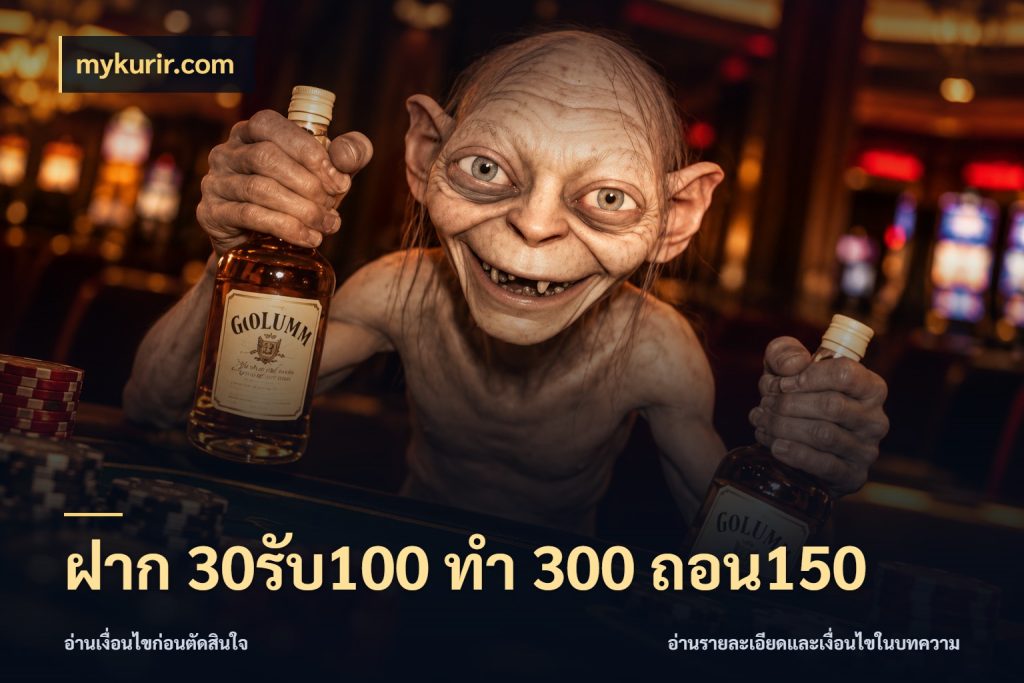 ฝาก 30รับ100 ทํา 300 ถอน150 สายโบนัสเลือกจังหวะสนุกได้อย่างไร ในมุม mykurir.com