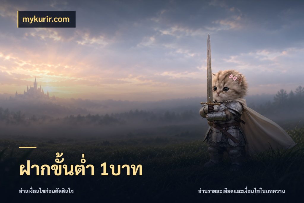 ฝากขั้นต่ำ 1บาท รู้จักจำนวนแต่ละแบบก่อนเลือกเกม กับ mykurir.com