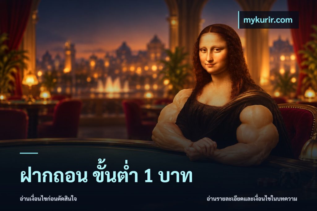 ฝากถอน ขั้นต่ำ 1 บาท