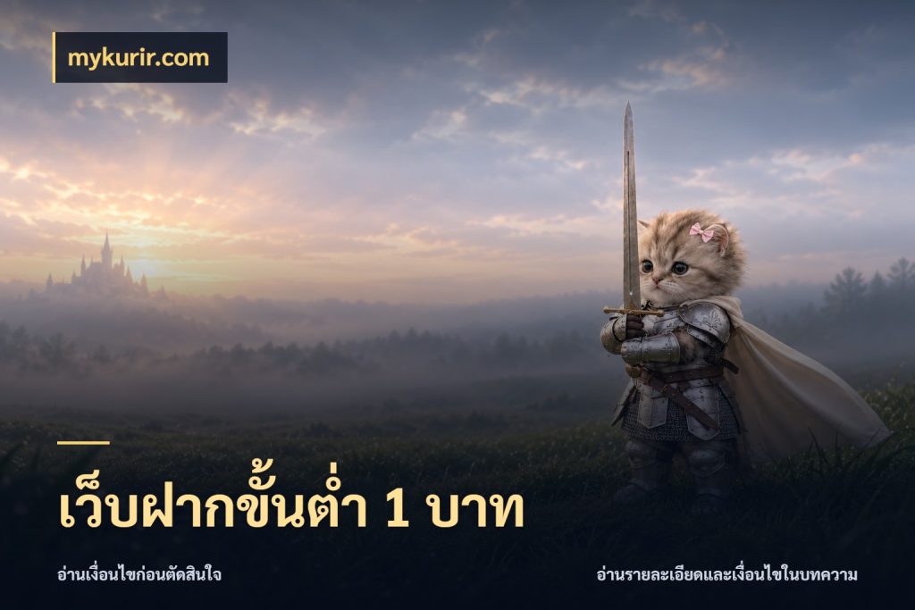 เว็บฝากขั้นต่ำ 1 บาท เปิดมุมยอดเริ่มต้นสำหรับคนชอบเกม สไตล์ mykurir.com