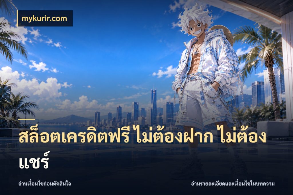 สล็อตเครดิตฟรี ไม่ต้องฝาก ไม่ต้องแชร์ ชนิดเครดิตกับสิทธิ์ที่คุณอยากรู้ สไตล์ mykurir.com