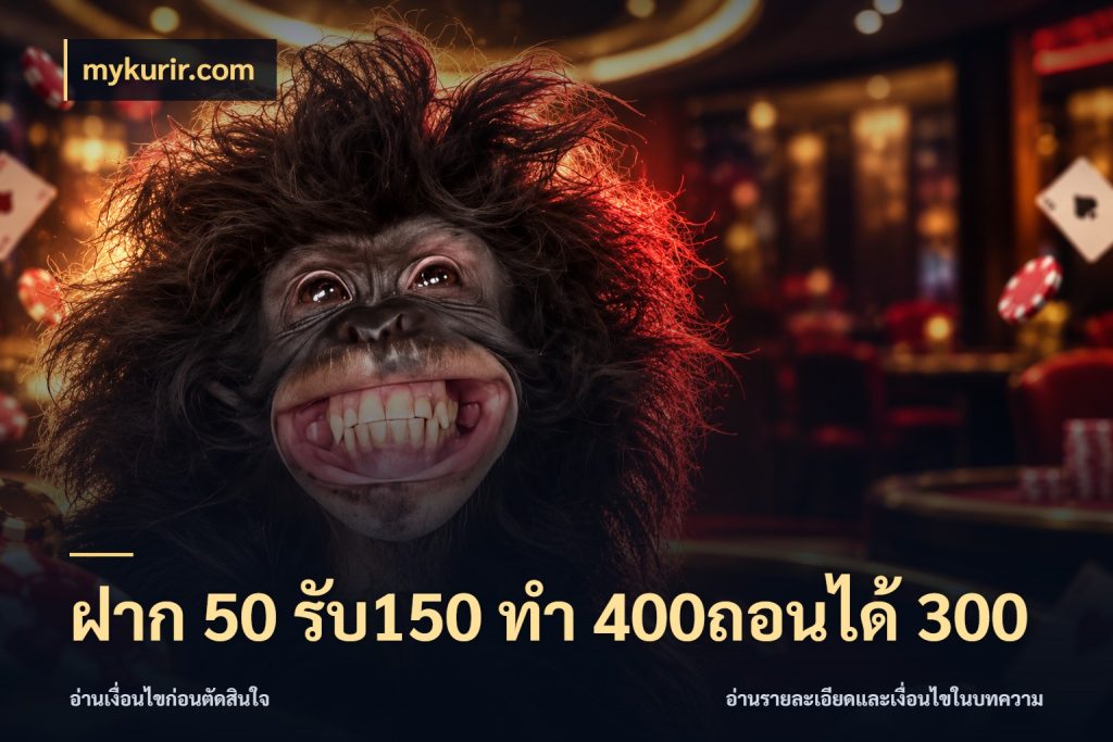 ฝาก 50 รับ150 ทํา 400ถอนได้ 300 ยอดฝากและยอดรับในมุมของคนชอบลุ้น สไตล์ mykurir.com